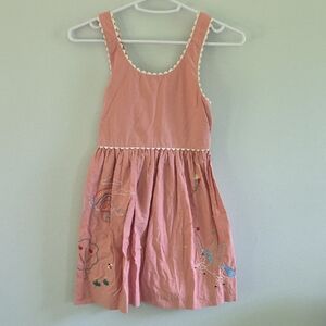 Hanna Andersson Pink Sleeveless Scoop Neck Sundress